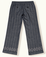 Charger l'image dans la galerie, Pantalon droit en Chambray Sashiko