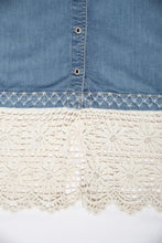 Charger l'image dans la galerie, Robe en jeans et dentelle