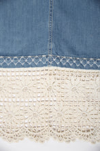 Charger l'image dans la galerie, Robe en jeans et dentelle