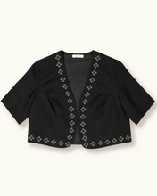 Charger l'image dans la galerie, Veste noire sashiko