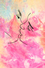 Load image into Gallery viewer, T-shirt Tie and dye recyclé love me tender love me true / Taille XL