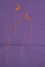 Load image into Gallery viewer, Hoodie violet Love me tender, Love me true