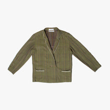 Load image into Gallery viewer, Veste kaki upcyclée Sashiko