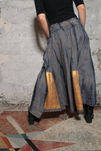 Load image into Gallery viewer, Jupe ucpcyclée shibori