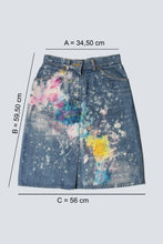 Load image into Gallery viewer, Jupe en jean's recyclée Arty #2 T 38