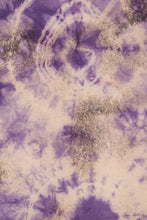 Load image into Gallery viewer, T-shirt manches longues batik violet / M/L /