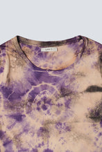 Load image into Gallery viewer, T-shirt manches longues batik violet / M/L /