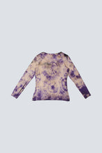 Load image into Gallery viewer, T-shirt manches longues batik violet / M/L /