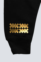 Load image into Gallery viewer, Sweat noir graphique or et noir