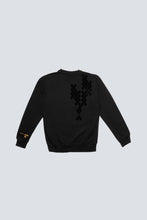 Load image into Gallery viewer, Sweat noir graphique or et noir
