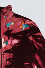 Load image into Gallery viewer, Gilet Unisex en velours bordeaux recyclé Arty