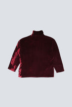 Load image into Gallery viewer, Gilet Unisex en velours bordeaux recyclé Arty