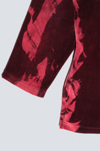 Load image into Gallery viewer, Gilet Unisex en velours bordeaux recyclé Arty