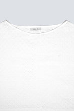 Load image into Gallery viewer, Top chauve souris broderie à l'anglaise blanche