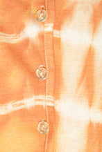 Load image into Gallery viewer, Top upcyclé Shibori orange